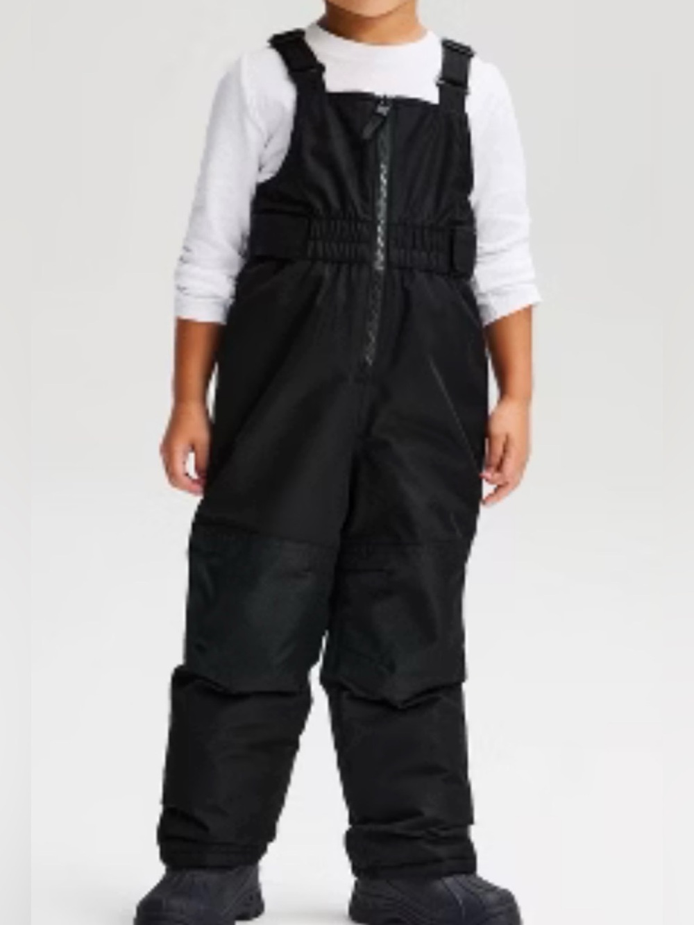 Cat & Jack Kids 4T Black Insulated Zip Snow Bib Overalls Snow, Ski, Sledding